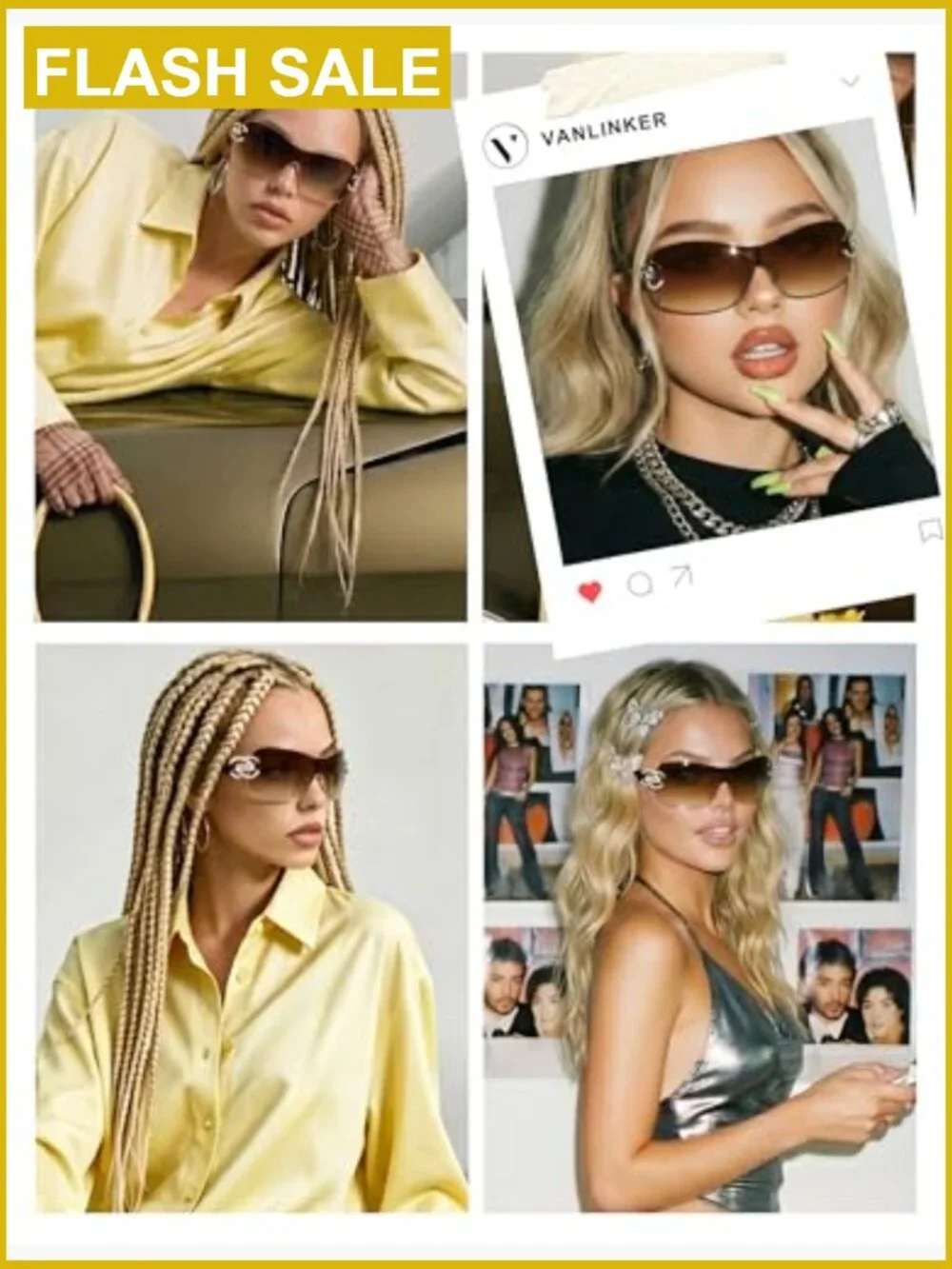 Wrap Around Y2K Oversized Shield Sunglasses with UV400 Protection